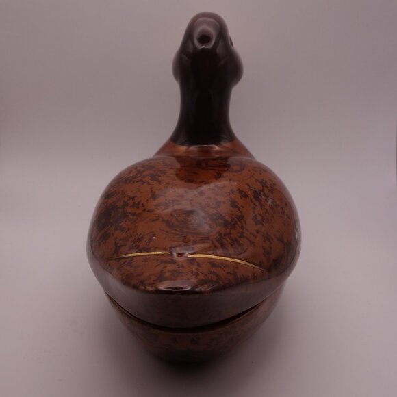 Michel Caugant Ceramic Duck Storage Container - Picture 3 of 16